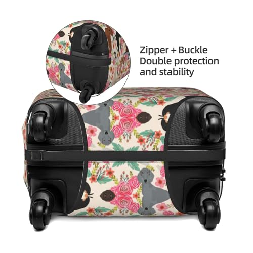 Dachshund Print Luggage Suitcase Cover Protector Luggage Washable Covers With Concealed Zipper4
