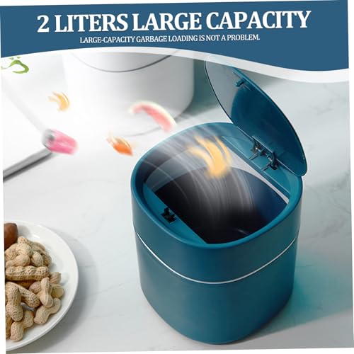 Caneca de Basura Mini 2L Plástico Azul Oscuro miniatura 3