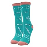 ★ 【Allzweck-Stil】 Socken mit mathematischer Formel für Frauen. Eliminieren Sie die Notwendigkeit, zu sortieren und zu paaren, Anzug für Damensandalen, Stiefel, Sneaker, Laufschuhe und Kleid oder formelle Schuhe. Die eklektischen Designs der frechen Socken können mit lässigen Jeans, Hochzeitskleide-Anzügen, Business-formellen Outfits getragen werden.