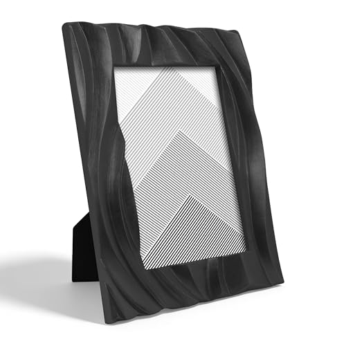 SIMON'S SHOP Black Picture Frame 4x6, Modern Minimalist Photo Frames