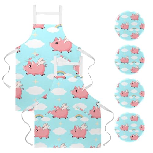 Tablier de cuisine original avec broches pour restaurant et pâtisserie
