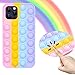 Kare & Kind Push Bubble case Comptible with iPhones (iPhone 11 Pro - Rainbow Color)
