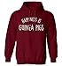 Le bonheur est cochons d'Inde Sweat à capuche XS – 2 x L - Rouge - Large