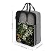 Flowers And Green Leaves Shoe Bags for Travel Portable Shoes Pouch with Handle Waterproof Shoes Carrier with Zipper Fashion Sneaker Storage Organizer Gifts for Men And Women