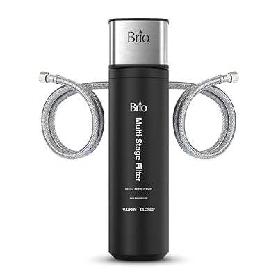 Brio 11" Under Sink Water Filter System for Kitchen & Bathroom Faucet | 3-Stage Single Housing 0.5 Micron Filters PFAS, Chlorine, Lead, Mercury+ | 10,000 Gallons or 2 Years | NSF 42 & 372 Certified