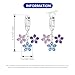 MISEFF 925 Sterling Silver Drop & Dangle Earrings for Women,Butterfly Dragonfly and Bee|Flower and leaf Earrings, Suitable for Sensitive Ears Fashion Jewelry Gift- Hypoallergenic Earrings (Romantic Flower)