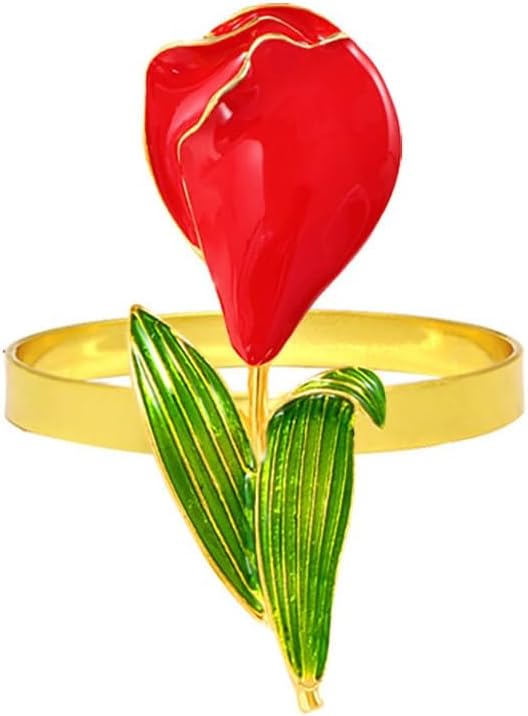 Paint Oil Simulated Napkin for Banquet Alloy Wedding Decoration