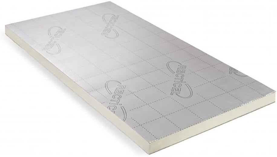 Generic 25mm PIR Insulation Board, 400mm x 1200mm, Pack of 6