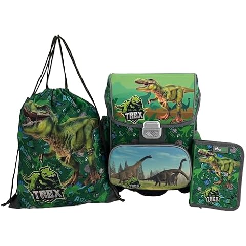 DINO DINOSAUR School Backpack Set for Kids Cover