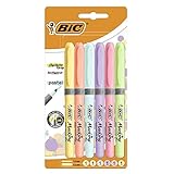 Disfruta de estos 6.colores pastel (naranja, morado, azul, rosa, amarillo y verde) para destacar palabras y crear un trazo luminoso nítido