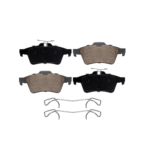 Image of Detroit Axle - 2.0L Brake Pads for 2008-2010 Chevrolet Cobalt SS, Ceramic Brake Pads w /Hardware Front and Rear 2009 Replacement