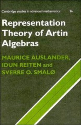 Representation Theory of Artin Algebras (Cambridge Studies in Advanced Mathematics)