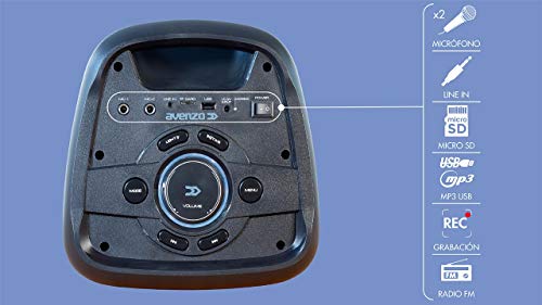 AVENZO Bluetooth-luidspreker met ledlampjes (AV-SP3202B) - Afbeelding 8