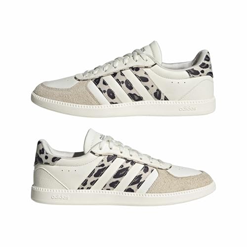 adidas Damen Breaknet Sleek Shoes, core White/Crystal Linen/Khaki Six, 38 2/3 EU – Ansicht 6