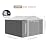 GarveeLife 12 x 10 Ft Outdoor Storage Shed with Updated Frame Structure & Lockable Door, Waterproof Practical Garden Patio Lawn Poolside Metal Tool Shed Designed for Organization & Storage, Gray