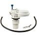 Waxman PlumbCraft Toilet Fill Valve Replacement - DIY Anti-Siphon Installer Kit - White