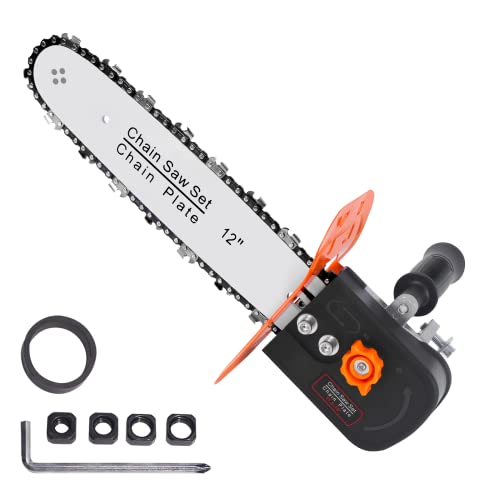 12' Chainsaw Attachment for Angle Grinder, Electric Chain Saw Converter Accessories for Wood Cutting...