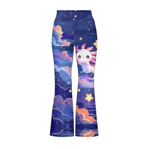 Kids Girls Flare Hem Legging High Waist Stretchy Bootcut Pants Little Girl Dance Bell Bottoms 5-14 Years2