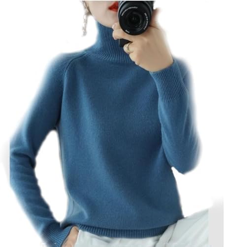 Pull Femme 100% Cachemire - Col Montant - Manches Longues - Coupe Ample - Automne/hiver - Plusieurs Tailles