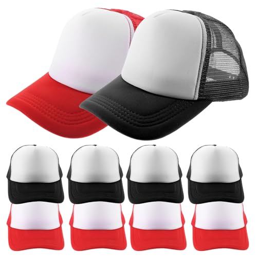 Casquettes Baseball en Maille Lot de 10 Chapeaux Polyester à Sublimer pour Randonnée