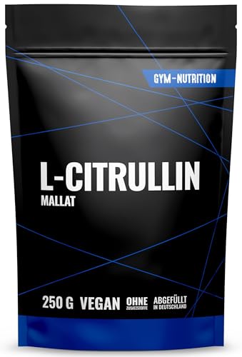 L-CITRULLIN Malat Pulver 2:1 - Hohe Reinheit - Hochdosiert - Vegan - Abgefüllt In Deutschland - Rein aus pflanzlicher Fermentation - Premium 250g Aminosäure L-CITRULLIN Malat Pulver 2:1 - Hohe Reinheit - Hochdosiert - Vegan - Abgefüllt In Deutschland - Rein aus pflanzlicher Fermentation - Premium 250g Aminosäure