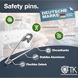 100x Stück Sicherheitsnadeln Mix - Klein & Groß - Safety pins Nadeln Set - Verbandklammern zum Nähen & Schneidern