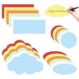 480 Stück Wolken Moderationskarten Karteikarten Wolke 15 Farben Moderationskarten Set mit 120...