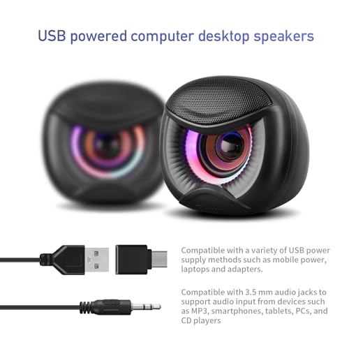 Altavoces de computadora para escritorio Elimavi que solucionan el audio flojo 2