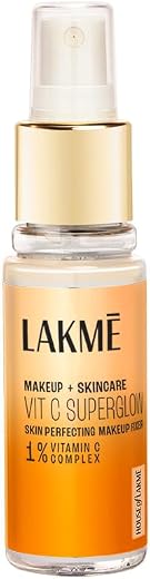 Lakme Makeup+Skincare VitC Superglow Skin Perfecting Makeup Fixer 60ml