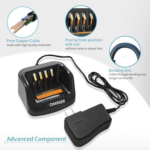 Chargeur rapide CH10A07 pour batterie Hytera BL1504 PD702 PD782 - 3