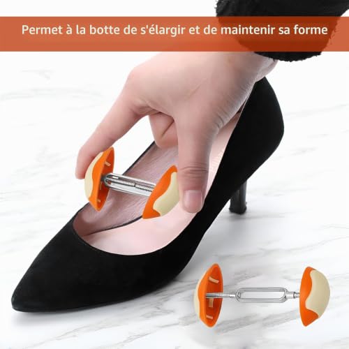 Lot de 2 extenseurs de chaussures réglables - Antidérapants – vue 6