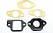 Honda Carburetor Insulator 16211-ZL8-000 and Gaskets 16221-883-800 (x2), 16228-ZL8-000, 16212-ZL8-000