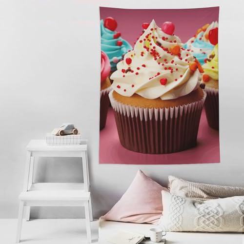 Décoration murale cupcake pour cacher un mur blanc sans percer - 6