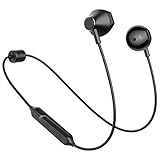 Picun Bluetooth Headphones, V4.1 Wireless Headphones 10 Hrs Battery IPX5 Waterproof Sport Wireless Earbuds with HD Mic, Comfort Premium Stereo Sound Earphones Magnetic for Running (Black)