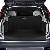 GOODYEAR Water Resistant SUV Cargo Cover – Heavy-Duty Trunk Protector for Dogs, Durable Liner with Side Walls, Pet Mat, Trunk Cover for SUV and Car, Car Accessories -Large Size