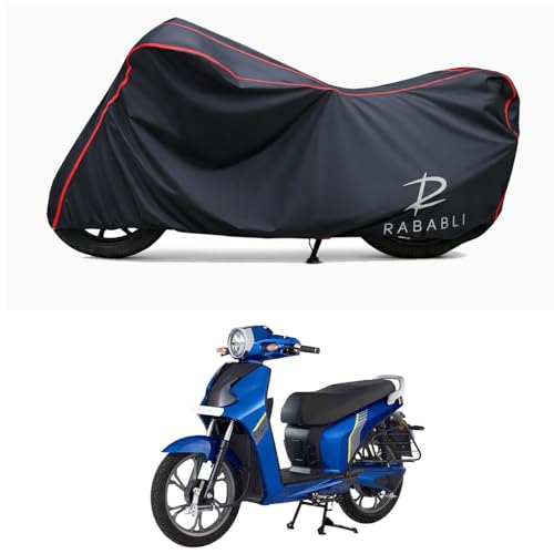 Image of Waterproof Bike Body Cover Compatible for | BGa A2 | Taffeta Fabric, Red Piping Design, Bottom Elastic Fit | Dustproof, Sun UV & Rain Protection for All Bikes