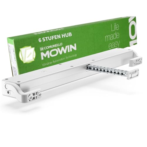 Star25 comunello Mowin - Abridor de ventanas eléctrico (230 V, accionamiento por cadena, elevación ajustable, fuerza de empuje/tracción de 250 N, ventana inclinable/plegable (color blanco) Star25 comunello Mowin - Abridor de ventanas eléctrico (230 V, accionamiento por cadena, elevación ajustable, fuerza de empuje/tracción de 250 N, ventana inclinable/plegable (color blanco)