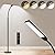 LED Floor Lamp for Living Room, Bright Reading Lamps for Office, Adjustable Colors Temperatures&Brightness, Dual Head Gooseneck Standing Lamp, Remote and Button Control?Eye-Caring Tall Lamp, Black
