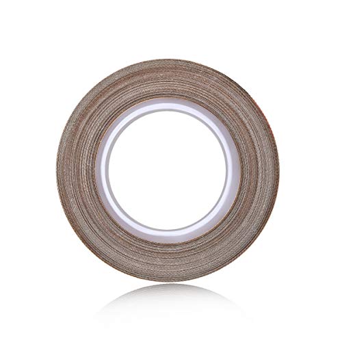 Image of PTFE Coated Fiberglass Telfon Tape,high Temperature Tape;Drying Mechanical Conveyor Belt; Welding Sealing Tape; -196℃ - +300℃ (Brown, 25mm x 12yards x 0.18mm)
