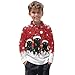 Frymappies Kids Christmas Black Cat 1/4 Button Golf Shirt 9-10 Years Boys Fall Long Sleeve Golf Shirts with Collar Xmas Costume Tween Boys Breathable Tennis Tops Novelty Holiday Party Outfits