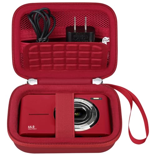 Funda rígida roja para cámara digital compacta Elonbo miniatura 1