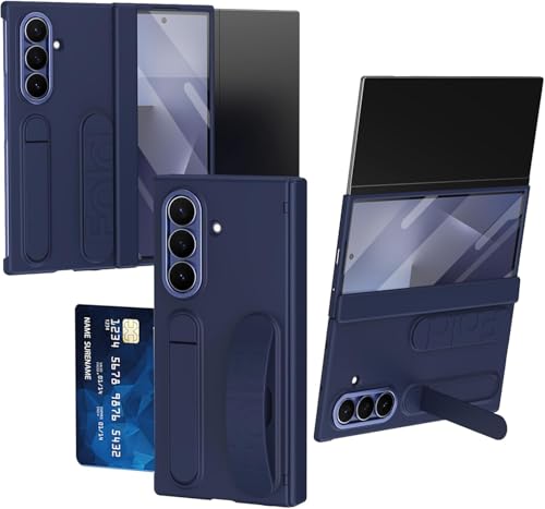 Étui portefeuille Samsung Galaxy Z avec béquille support et film écran intégré noir