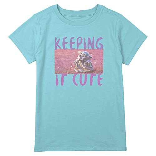 STAR WARS Plus Size Mandalorian Keeping It Cute Girls Short Sleeve Tee Shirt