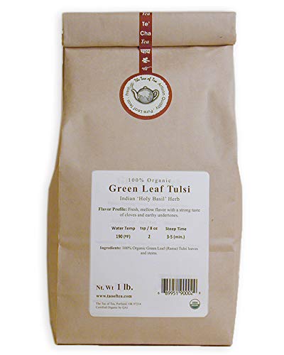 The Tao of Tea Tulsi, 100% Organic Tulsi green leaf 16 Ounce