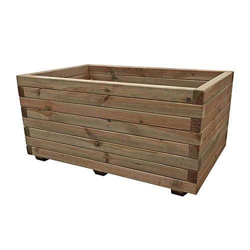 Simply Wood Tanalised Pressure Treated Trough Planter – EXTRA LARGE PLUS