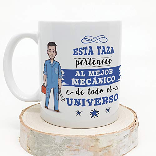 Miniatura 4 de Mecánico Tazas Originales De Café Y Desayuno Para Regalar A Trabajadores Profesionales - Esta Taza Pertenece Al Mejor Mecánico Del Universo - Cerámica 350 Ml