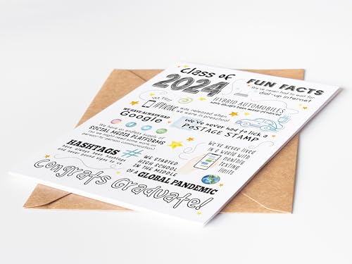 image for Katie Doodle - Super Cute, Graduation Card 2024, (Handmade in USA), Hi
