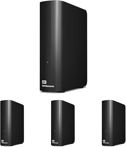Miniatura 4 de Western Digital WD Elements - Disco duro externo de escritorio de 26 TB, disco duro externo USB 3.0 para almacenamiento Plug-and-Play -