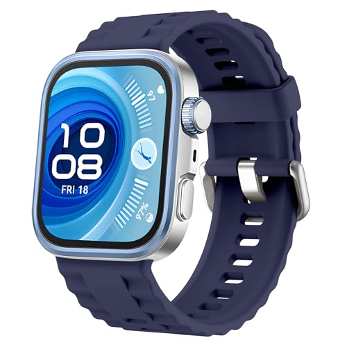 [SUIMUMU] �\�t�g�V���R���o���hHuawei Watch Fit 4 Pro�Ή� �V���R���� �X�|�[�c�o���hHuawei Watch Fit 4/Fit 3�p �����x���g �h�� �ϏՌ� �_�炩�� ���K �ʋC�� �j�����p (�~�b�h�i�C�g�u���[)