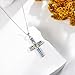 ONEFINITY Star Of David Necklace S925 Sterling Silver Abalone Shell Cross Star Of David Pendant Necklace Tree Of Life Jewelry For Women